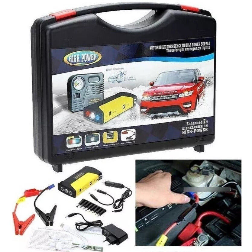 Combo Multifuncional: Arrancador de Batería + Regalo Transmisor Bluetooth