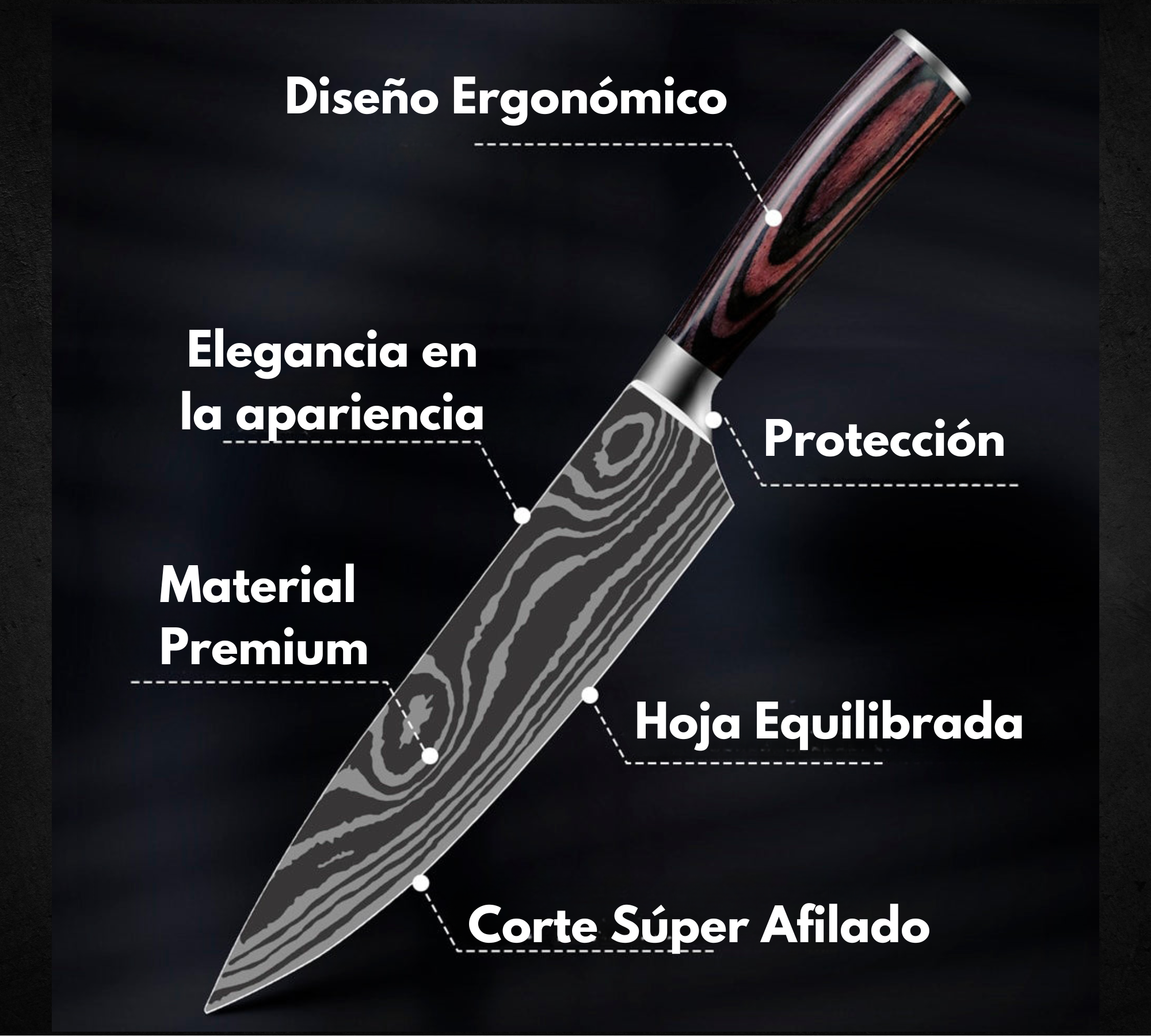 PrestKnive 8" – Corta sin esfuerzo, con precisión de chef profesional
