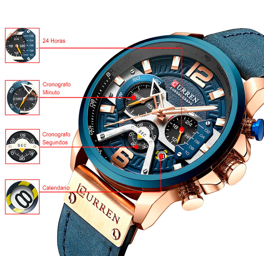 RELOJ CURREN PREMIUM 8329™ - Estilo y Precisión Suiza en un Solo Accesorio